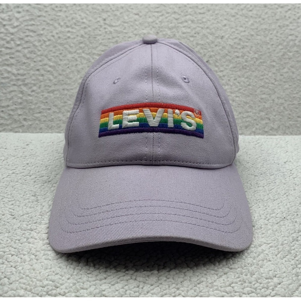 Levi's Baseball Hat Womens Strapback Lavender‎ Purple Rainbow Flag Pride LGBTQ
